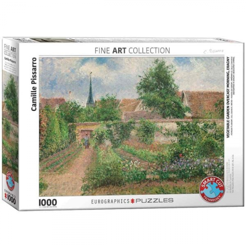 Eurographics 6000-0825 - Gemüsegarten in Eragny mit bedecktem Himmel von Pissaro, Puzzle, 1.000 Teile