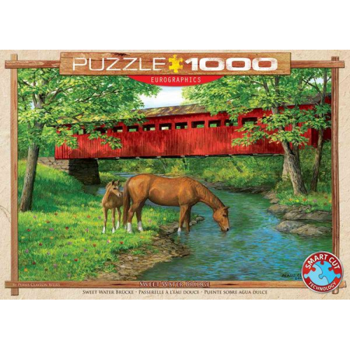 Eurographics 6000-0834 - Sweet Water Brücke by Persis Clayton Weirs , Puzzle, 1.000 Teile
