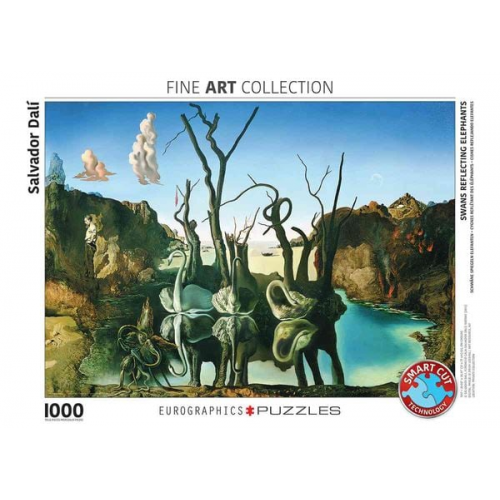 Eurographics 6000-0846 - Schwäne spiegeln Elefanten von Salvador Dalí , Puzzle, 1.000 Teile