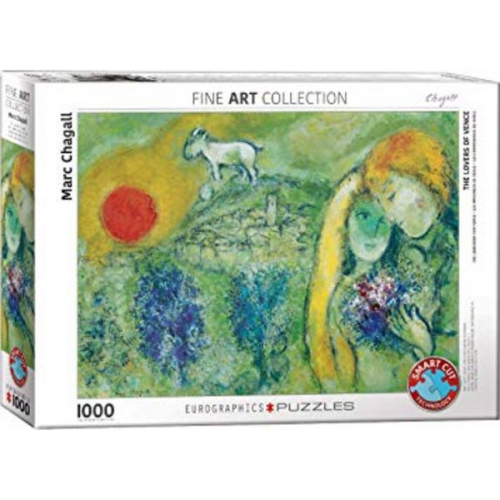 Eurographics 6000-0848 - Die Liebenden von Vence von Marc Chagall , Puzzle, 1.000 Teile