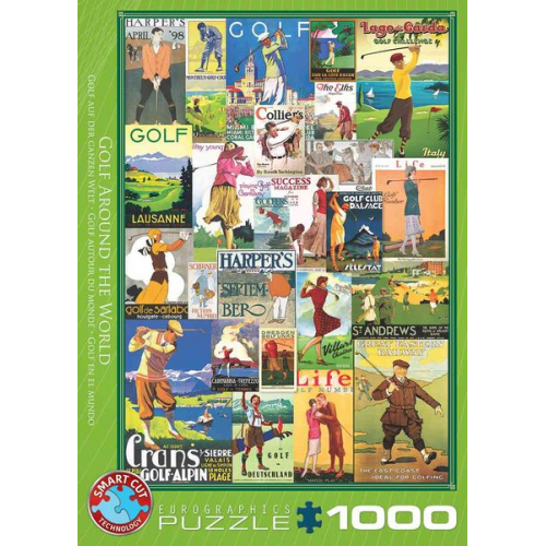 Eurographics 6000-0933 - Golf auf der ganzen Welt , Puzzle, 1.000 Teile