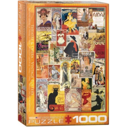 Eurographics 6000-0935 - Theater und Oper Werbeplakate , Puzzle, 1.000 Teile