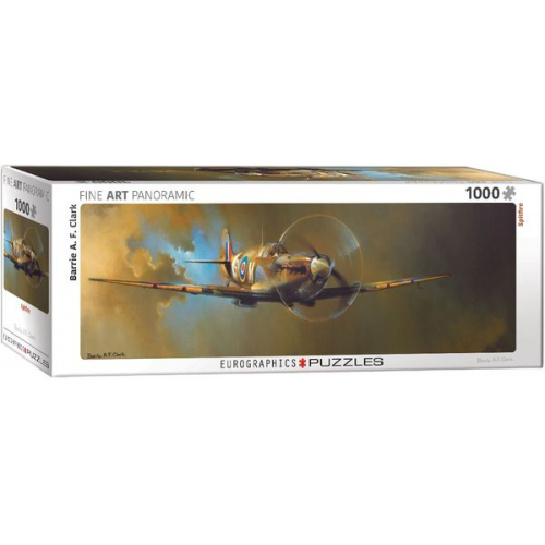 Eurographics 6010-0952 - Spitfire durchbricht die Wolken, Panorama Puzzle - 1000 Teile