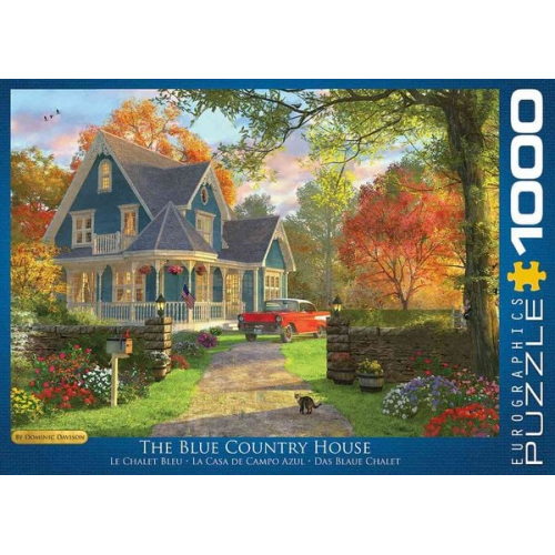 Eurographics 6000-0978 - Das blaue Landhaus von Dominic Davison , Puzzle, 1.000 Teile