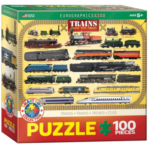 Eurographics 6100-0090 - Züge , Puzzle, 100 Teile