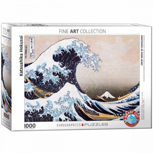 Eurographics 6000-1545 - Die große Welle von Kanagawa von Hokusai , Puzzle, 1.000 Teile