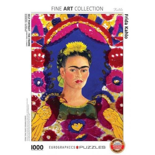 Eurographics 6000-5425 - Selbstbildnis - der Rahmen von Frida Kahlo , Puzzle, 1.000 Teile