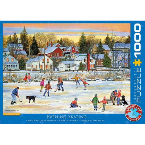Eurographics 6000-5439 - Abend Schlittschuhlaufen von Patricia Bourque , Puzzle, 1.000 Teile