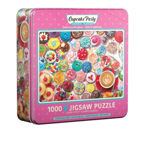 Eurographics 8051-5604 - Cupcake Party Puzzledose, 1.000 Blech Puzzle