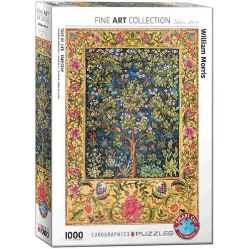 Eurographics 6000-5609 - Lebensbaum Wandteppich von William Morris, Puzzle, 1.000 Teile