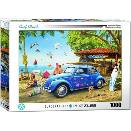 Eurographics 6000-5683 - VW Beetle Surf Shack, Puzzle, 1.000 Teile