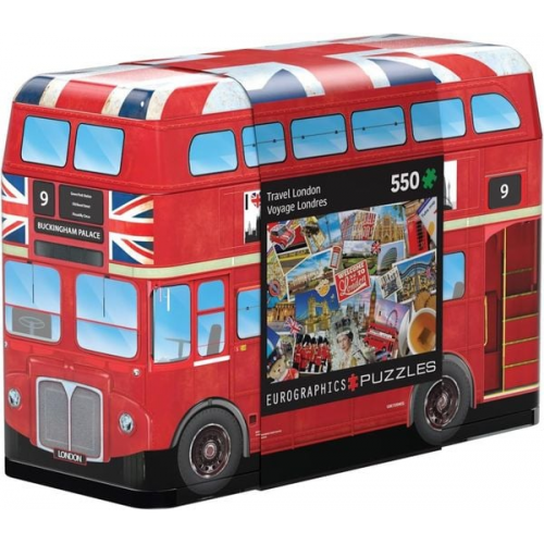 Eurographics 8551-5779 - London Bus, Puzzle, 550 Teile in Blechdose