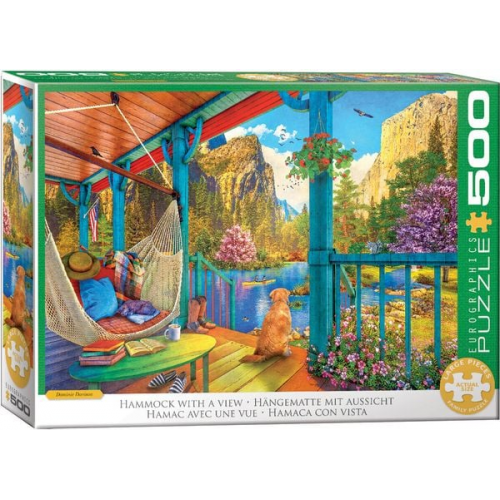 Eurographics 6500-5885 - Hängematte mit Aussicht, Family-Puzzle, Large Pieces, 500 Teile