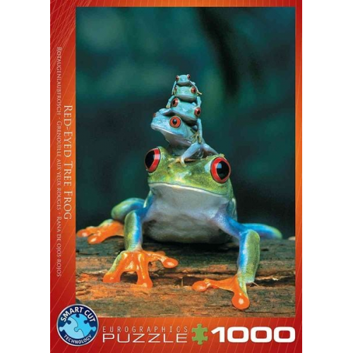 Eurographics 6000-3004 - Red-Eyed Tree Frog - Rotaugenlaubfrosch, Puzzle 1.000 Teile