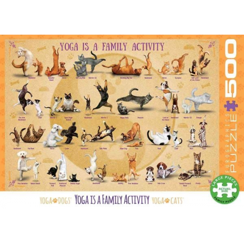 Eurographics 6500-5354 - Yoga ist eine Familienaktivität , Puzzle, 500 Teile