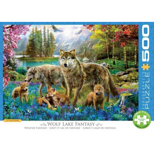 Eurographics 6500-5360 - Wolfsee Fantasie , Puzzle, 500 Teile