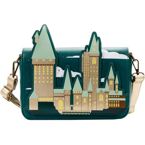 Hp Golden Hogwarts Cross Body Bag with Pouch