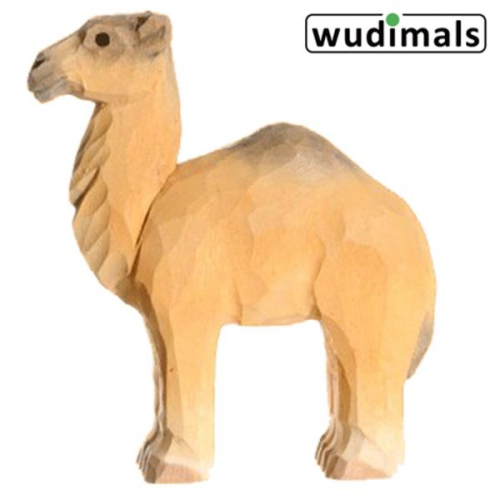 Wudimals A040473 - Dromedar, Dromedary, handgeschnitzt aus Holz