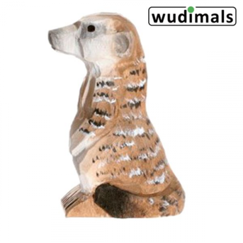 Wudimals A040483 - Erdmännchen, Meerkat, handgeschnitzt aus Holz