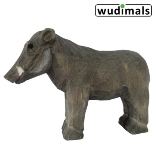 Wudimals A040726 - Warzenschwein, Warthog, handgeschnitzt aus Holz