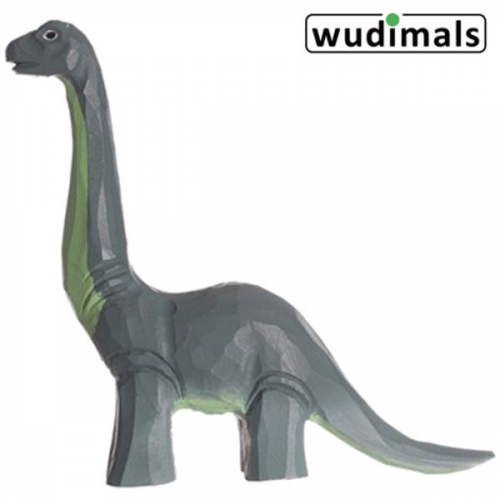 Wudimals A040900 - Diplodocus, Diplodocus, handgeschnitzt aus Holz