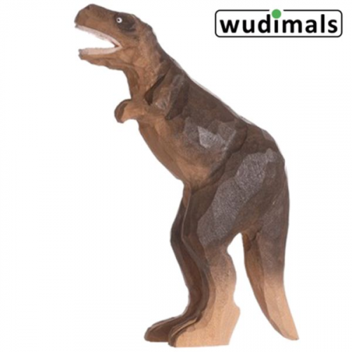 Wudimals A040901 - T-Rex, T-Rex, handgeschnitzt aus Holz