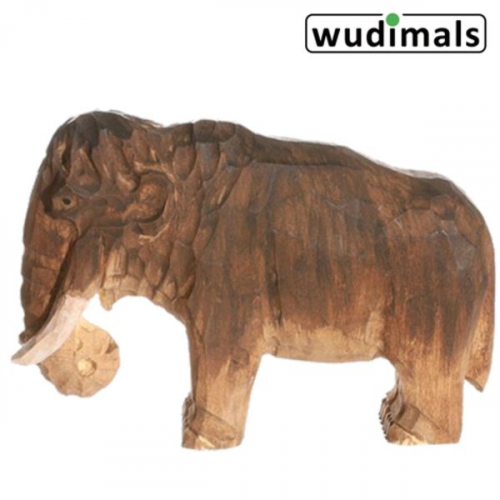 Wudimals A040907 - Mammut, Mammoth, handgeschnitzt aus Holz