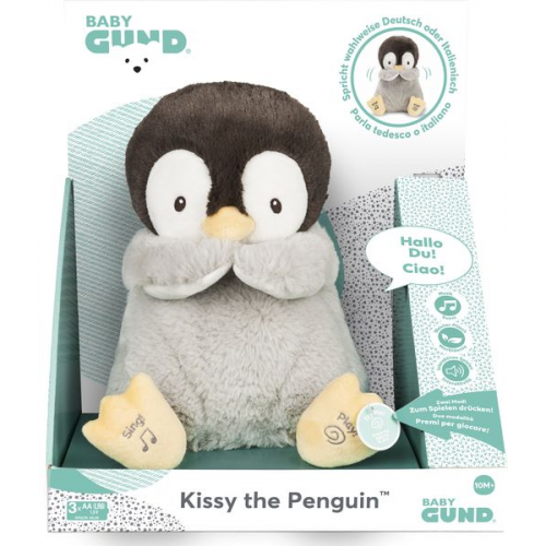 GUND - Kissy, der Pinguin - singt und wirft Küsschen