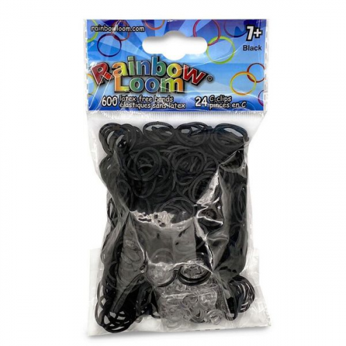 Rainbow Loom® Gummibänder Schwarz