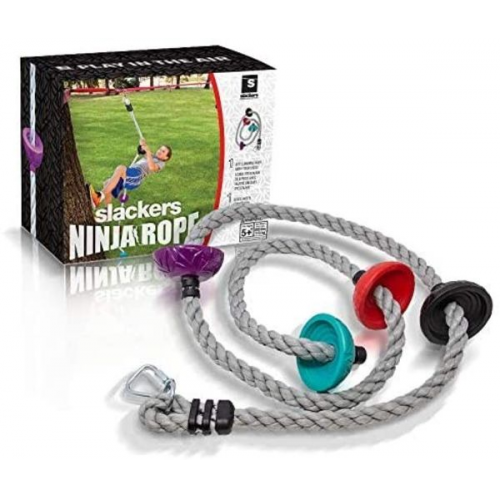 Schildkröt 980025 - Fun Sports, Slackers Ninja Rope, Kletterseil, Kunststoff, 300 cm