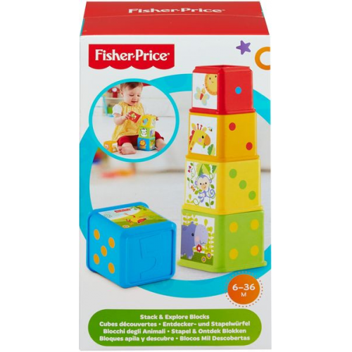 FISHER PRICE Bunte Stapelwürfel