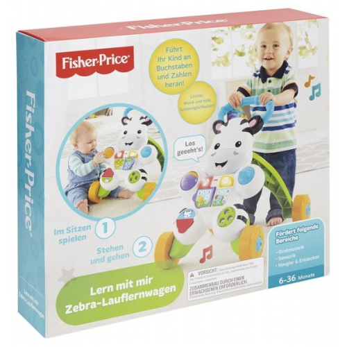 Fisher Price - Lern mit mir Zebra-Lauflernwagen