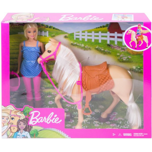 Barbie - Barbie Pferd mit Puppe