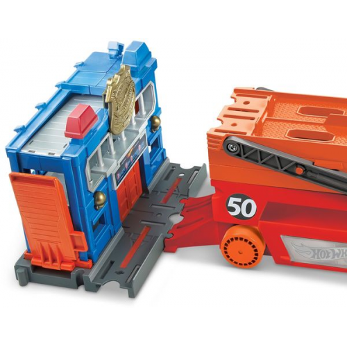 Mattel - Hot Wheels Mega-Truck für Spielzeugautos, Spielzeug LKW mit Platz für 5