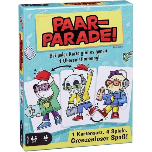 Mattel - Mattel Games Paar-Parade, Kartenspiel, Gesellschaftsspiel, Familienspiel