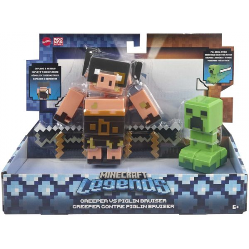 Mattel - Minecraft Legends Creeper vs Piglin Brute