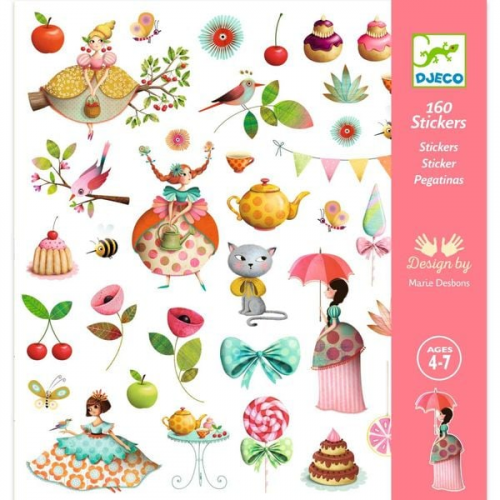 Djeco - Sticker: Princess Tea Party