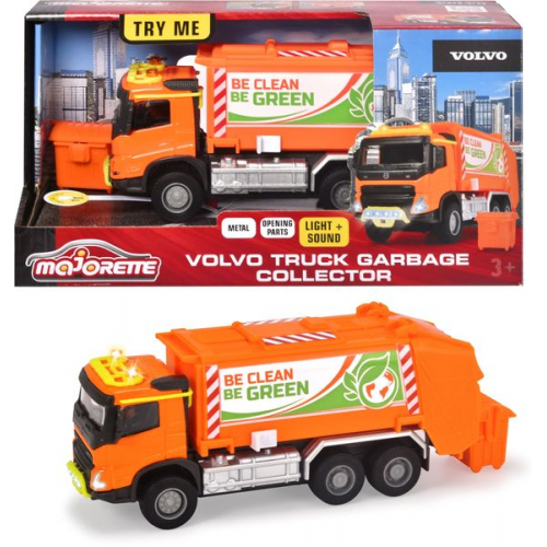 Majorette - Grand Series - Volvo Truck Garbage Collector