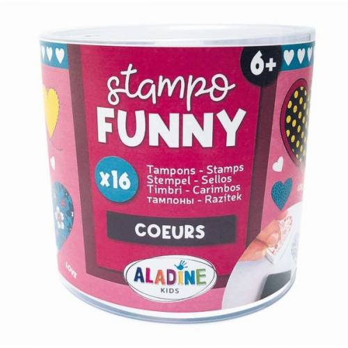 Aladine - Kinder Stempel Funny Herzen