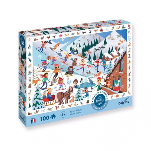 SentoSphere - Calypto - XL Puzzle - Wintersport, 100 Teile