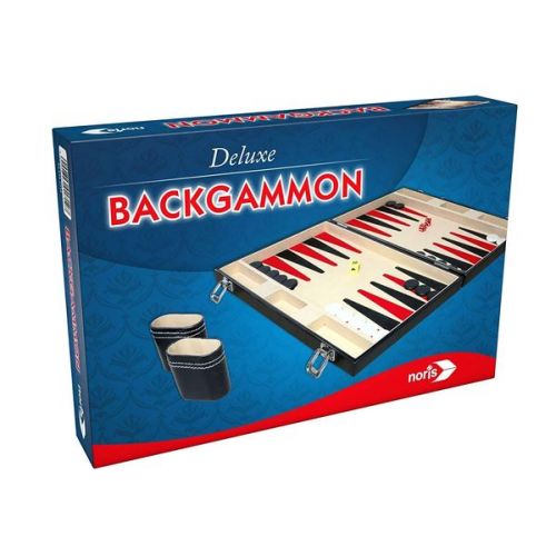 Noris 606101712 - Deluxe Backgammon im Koffer, Strategiespiel