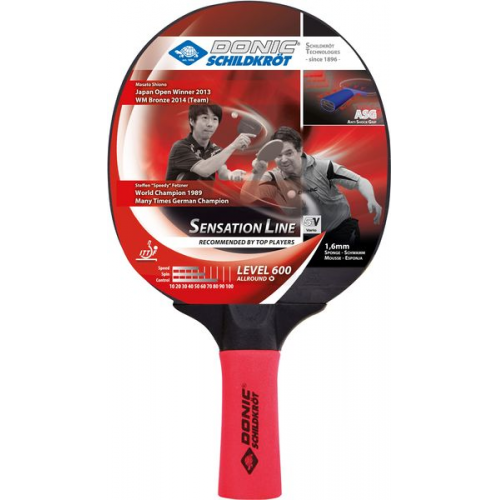 Donic Tischtennis Schläger Sensation 600, One Size