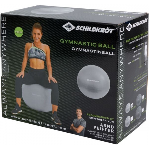 Schildkröt Fitness - Gymnastikball 55cm, silber