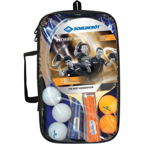 Tischtennis Set Hobby für 4 Spieler, 4 Schläger mit 5 Bälle in Tasche