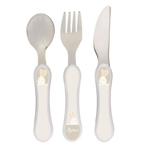 Sigikid - Besteck-Set Hase Vanilla