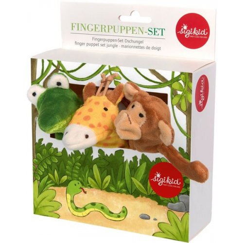 Sigikid - Fingerpuppen-Set Dschungel, My Little Theatre