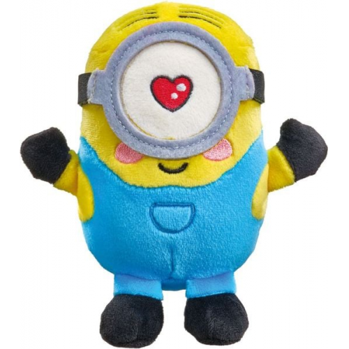 Schmidt 42729 - Minions, Stuart, verliebt, Plüschfigur, 15 cm