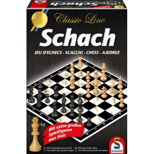 Schmidt Spiele - Classic Line, Schach, mit extra großen Spielfiguren