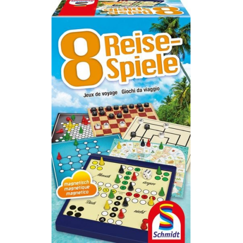 Schmidt Spiele - 8 Reise-Spiele, magnetisch