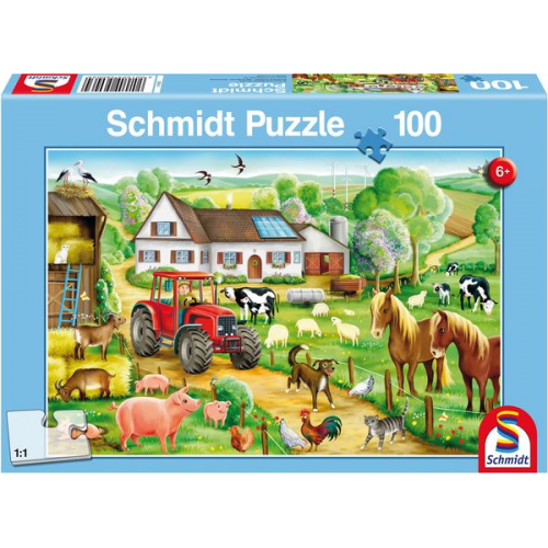 Schmidt Spiele - Fröhlicher Bauernhof, 100 Teile